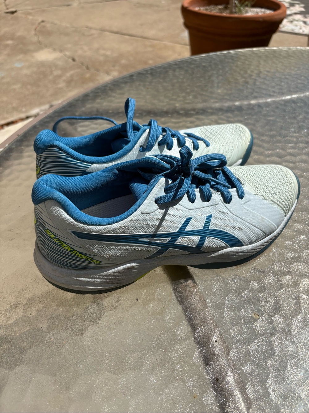 Asics Women's Light Blue Tennis Shoes